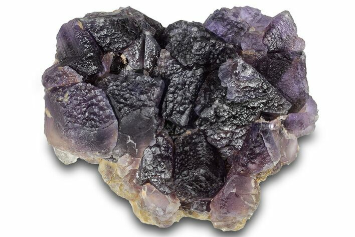 Dark Purple Fluorite Crystal Cluster - Cave-in-Rock, Illinois #322796